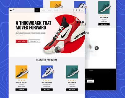 Nike Landing Page Design | Practice Project