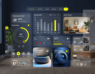 Apple Vision Pro : Smart Home UI