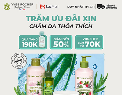 Campaign 11.11 - Yves Rocher - Lazada VN - SIS