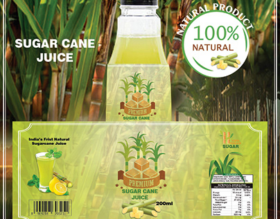 Sugar cane juice label