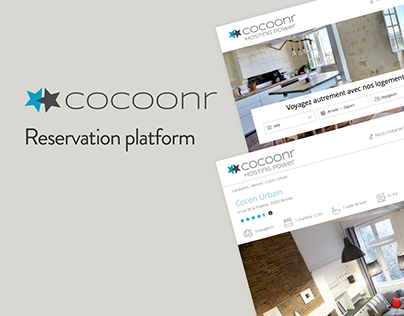 Cocoonr, design plateforme de réservation