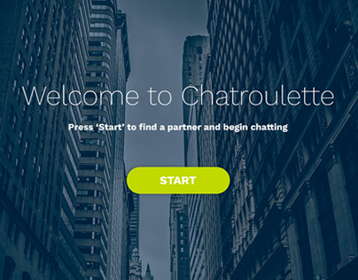 Chatroulette - Redesign Concept