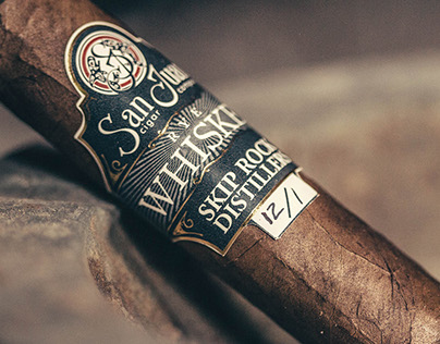 San Juan Cigar Labels featuring Skip Rock Distillers