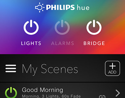 Philips Hue Mobile App Redesign