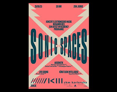 »Sonic Spaces« – Posterdesign