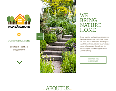 Home & Garden (website, logo, branding and corporate)
