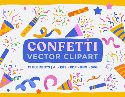 Confetti Vector Clipart Pack