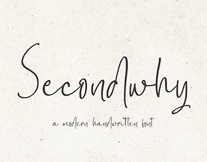 Secondwhy - Free Font