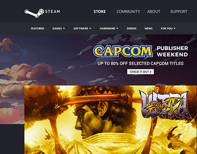 Steam website redesign