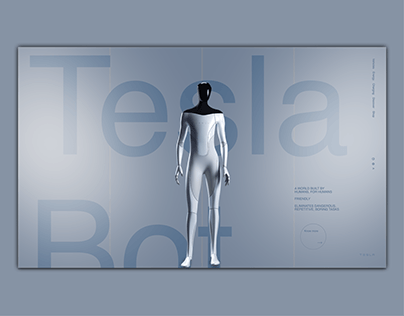 A web design for the Tesla Bot
