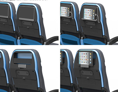 PATENTED TABLET MOUNT FOR AIRLINE SEAT BACK