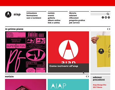 Redesign AIAP website - graphic design