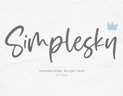 Simplesky Handwritten Font