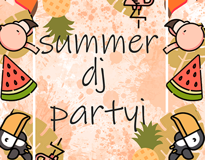 summer party invitation
