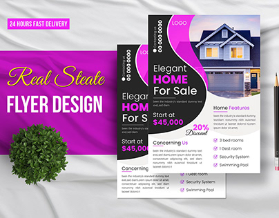 Creative Real state Flyer Design for sale home