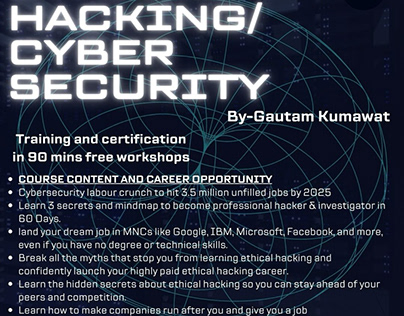 Ethical hacking/cyber security social media post