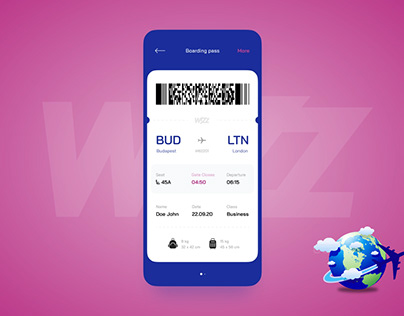 Mobile App Design | WIZZ Air - Travel Agency