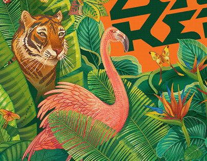 Tropical Jungle Mural