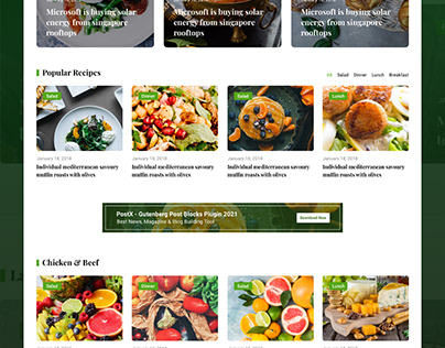 Food Blog & Food Review Theme