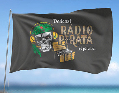 Logotipo Podcast Rádio Pirata