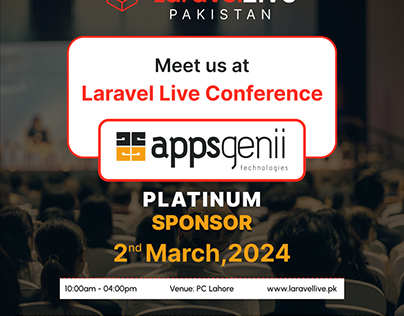 Laravel Live: AppsGenii Technologies Proud Sponsor!
