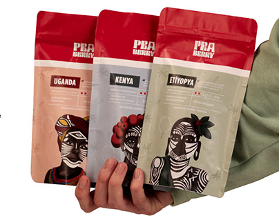 Peaberry Coffee Corporate Identity and Packaging Design