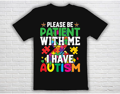 World Autism Day t shirt design