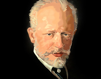 Tchaikovsky digital painting