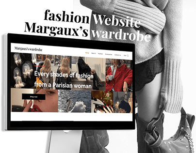 Site web d'une marque de vêtements féminins vintage
