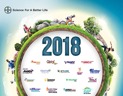 BAYER Desk Calendar 2018