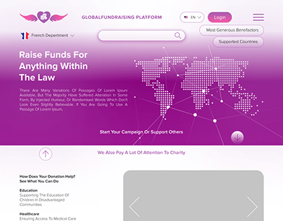 Global Fundraising Platform Website Design