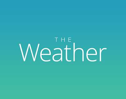 Weather web interface with minimalism