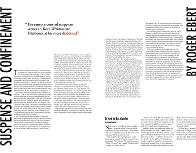 Page Layout - Rear Window Review