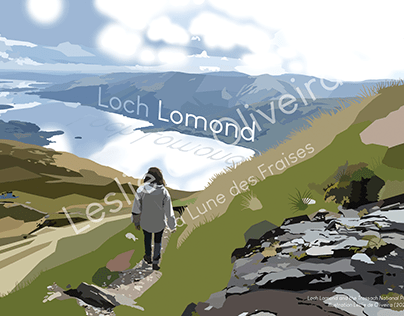 Scottish Landscapes Illustrations for a Travel Guide
