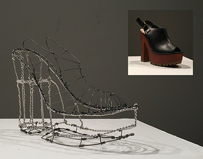 Wire Shoe Sculpture