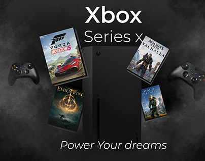 Fake ad poster of the Xbox Series X console