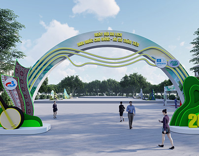 WELCOME GATE EVENT, DESIGN 3D NGÀY HỘI DU LỊCH