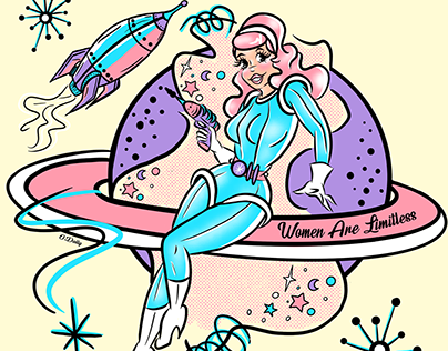 Space Girl: Women are limitless design for client
