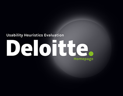 Heuristic's Evaluation on Deloitte Homepage