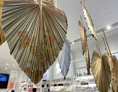 Anahaw palms retail display