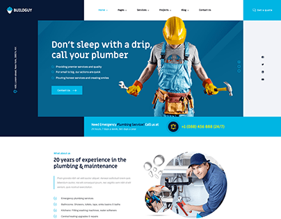 Plumbing Service Website Design in WordPress