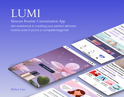 LUMI | Skincare Routine App | UI Case Study
