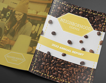 Neightborhood Coffee - Annual Report Layout Design