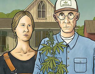 American Cannabis Illustration