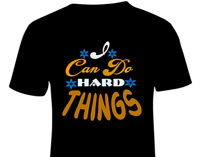 I Can Do Hard Things typoghaphy,TrendingT shirt Design
