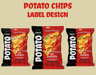 Potato Chips Label Design