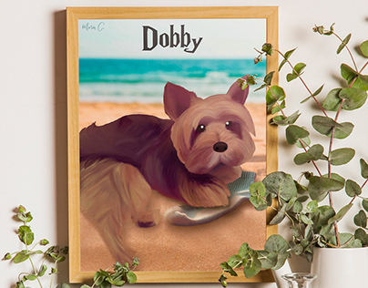 Project thumbnail - Dog Ilustration - Dobby