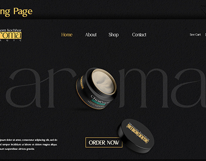Aroma Charcoal Skin Care brand identity