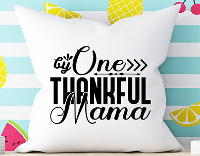 One Thankful Mama Thanksgiving SVG Design
