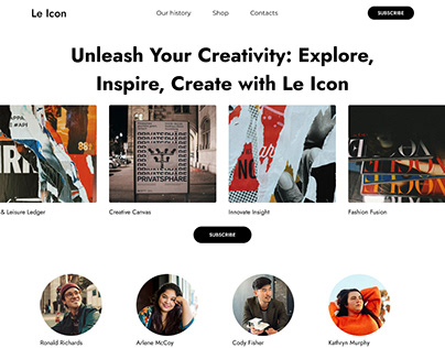 Landing Page LeIcon/Ux/Ui Design